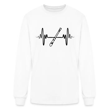 Flute - Men's Long Sleeve T-Shirt - white - Front