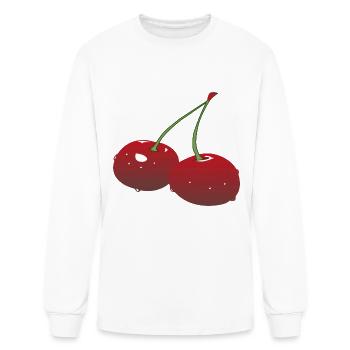 Cherry - Men's Long Sleeve T-Shirt - white - Front