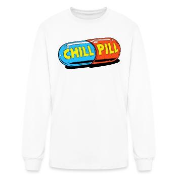 Take A Chill Pill - Men's Long Sleeve T-Shirt - white - Front