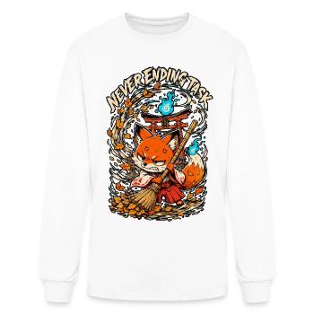 NEVER ENDING TASK - Men's Long Sleeve T-Shirt - white - Front