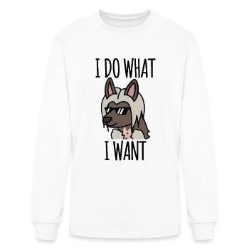 Chinois à crête je fais ce que je veux - T-shirt à manches longues Homme - blanc - Devant