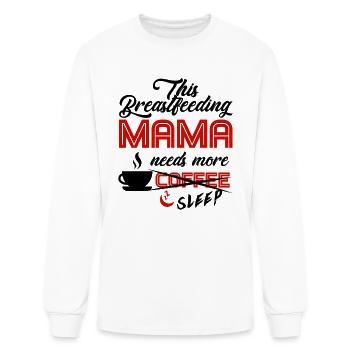Breastfeeding Mom Mama Normalized Awareness - Men's Long Sleeve T-Shirt - white - Front