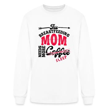 Breastfeeding Mom Mama Normalized Awareness - Men's Long Sleeve T-Shirt - white - Front
