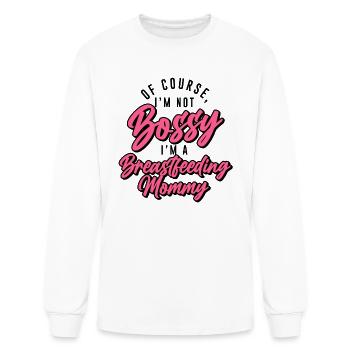 Breastfeeding Bossy Breastfeeding Mom Normalized - Men's Long Sleeve T-Shirt - white - Front