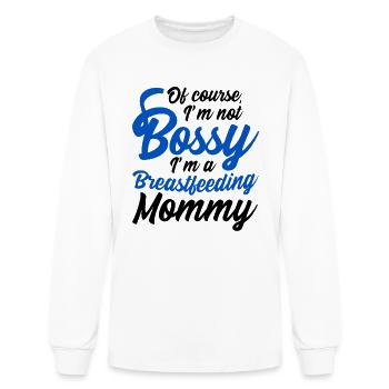Breastfeeding Bossy Breastfeeding Mom Normalized - Men's Long Sleeve T-Shirt - white - Front