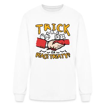 Halloween Trick Peace Treaty Pacifist Election - Men's Long Sleeve T-Shirt - white - Front