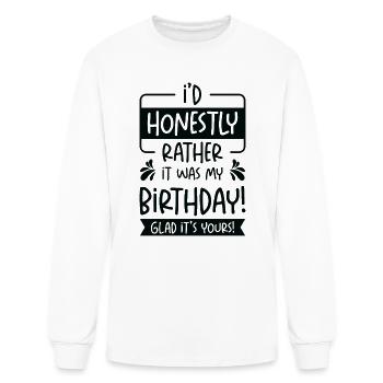 Fête d’anniversaire Célébration du Natal Salutation unique - T-shirt à manches longues Homme - blanc - Devant