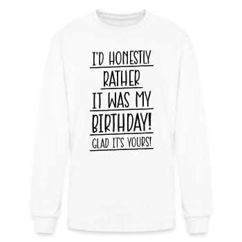 Fête d’anniversaire Célébration du Natal Salutation unique - T-shirt à manches longues Homme - blanc - Devant