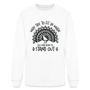 Peacock Stand Out Inspirational Peacock Lover - Men's Long Sleeve T-Shirt - white - Front
