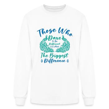 Peacock Inspirational Peacock Fan Wildlife - Men's Long Sleeve T-Shirt - white - Front