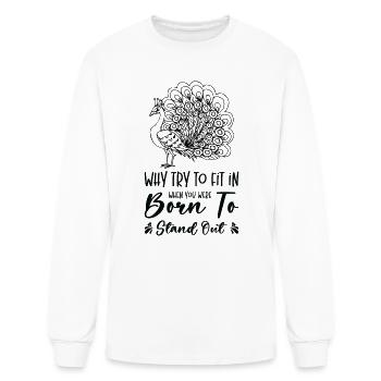 Peacock Stand Out Inspirational Peacock Lover - Men's Long Sleeve T-Shirt - white - Front