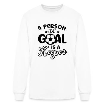 Football Life Goal Keeper Player Ball Sports - Men's Long Sleeve T-Shirt - white - Front