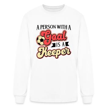 Football Life Goal Keeper Player Ball Sports - Men's Long Sleeve T-Shirt - white - Front