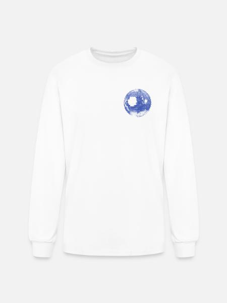 Retro Disco Ball - Men's Long Sleeve T-Shirt - white