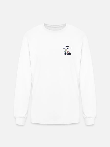Low Energy Human Illustration - Men's Long Sleeve T-Shirt - white