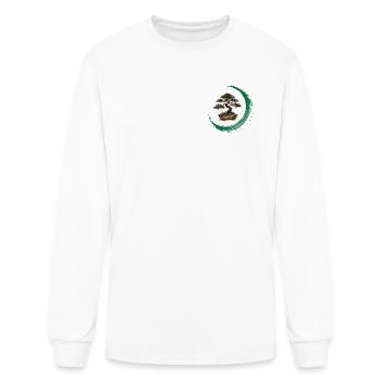 Martedi white wine logo - Men's Long Sleeve T-Shirt - white - Front