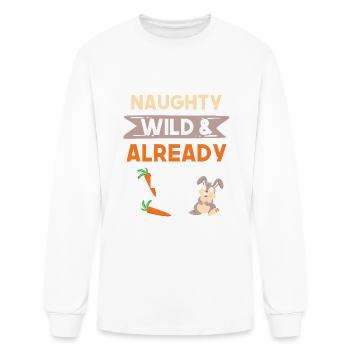 Gift 19 years birthday girl boy Rabbit Hare - Men's Long Sleeve T-Shirt - white - Front