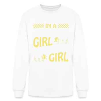 Im a hurdling girl - Men's Long Sleeve T-Shirt - white - Front