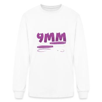 I own a 9mm and I know how to use it - Men's Long Sleeve T-Shirt - white - Front