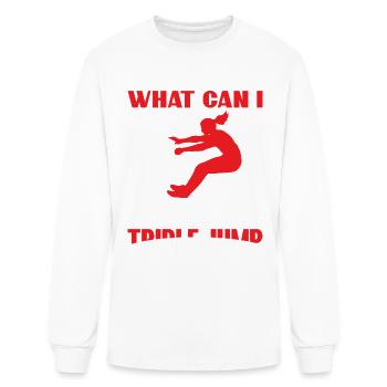 Eat Sleep Triple Jump Repeat - Men's Long Sleeve T-Shirt - white - Front