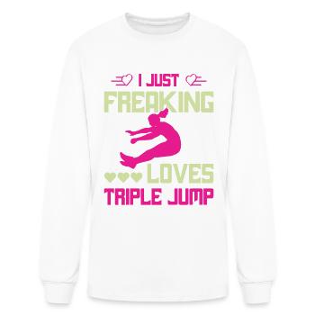 talk about Triple Jump - Men's Long Sleeve T-Shirt - white - Front