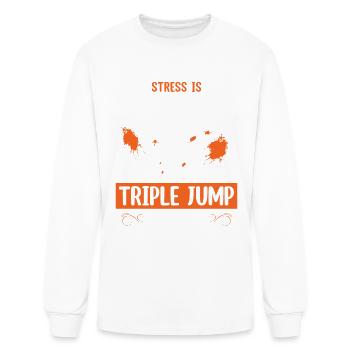 chance of fun in Triple Jump - Men's Long Sleeve T-Shirt - white - Front