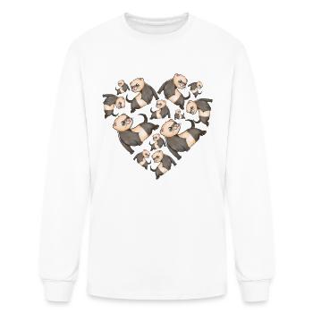 ferret - Men's Long Sleeve T-Shirt - white - Front