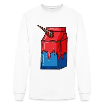Unicorn milk - Men's Long Sleeve T-Shirt - white - Front