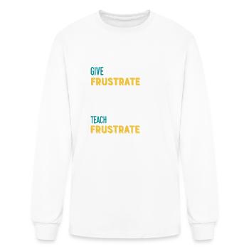 Frustrating Dev - Coding Jokes Funny Developer - Men's Long Sleeve T-Shirt - white - Front