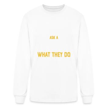 Scrum Master Humor - Coding Jokes Funny Developer - Men's Long Sleeve T-Shirt - white - Front