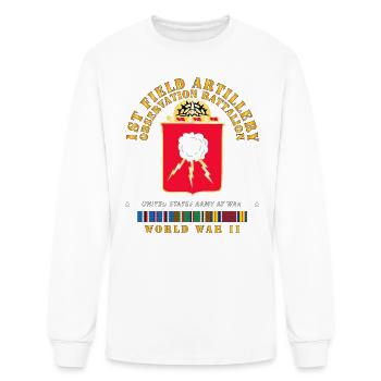Army 1st Field Artillery Observation Battalion WWI - Men's Long Sleeve T-Shirt - white - Front