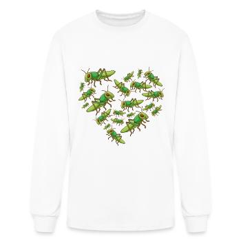 grasshopper - Men's Long Sleeve T-Shirt - white - Front