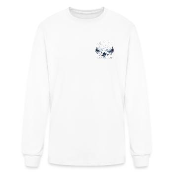 Quiet Waters Night Kayak - Men's Long Sleeve T-Shirt - white - Front