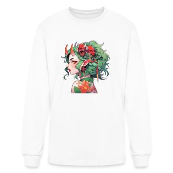 Emerald Asian Demon - Men's Long Sleeve T-Shirt - white - Front