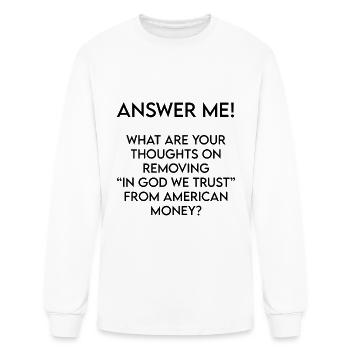 Question mark, the best question mark - Men's Long Sleeve T-Shirt - white - Front
