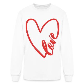 Love You Baby Show Some Love To (Her/Him) - Men's Long Sleeve T-Shirt - white - Front
