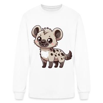 Majestic Hyena Presence - Men's Long Sleeve T-Shirt - white - Front