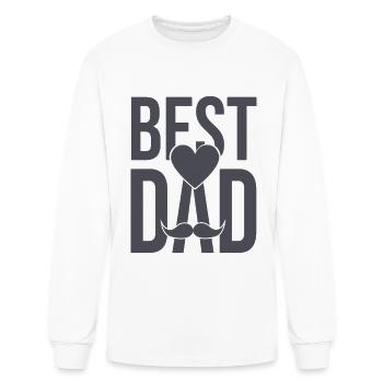 Best Dad - Men's Long Sleeve T-Shirt - white - Front