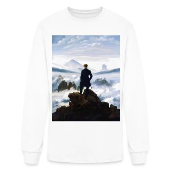 Wanderer above the Sea of Fog - Men's Long Sleeve T-Shirt - white - Front