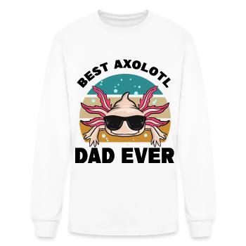 Axolotl as a pet - Men's Long Sleeve T-Shirt - white - Front