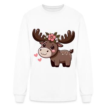 Majestic Bison Presence - Men's Long Sleeve T-Shirt - white - Front
