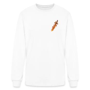 Inferno Flame Sword - Men's Long Sleeve T-Shirt - white - Front