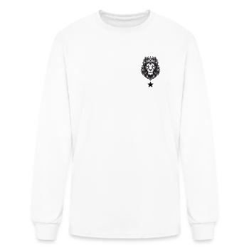 Crowned Lion King Above the Stars - Men's Long Sleeve T-Shirt - white - Front