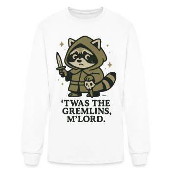 Raccoon Rogue in Hooded Quest - Men's Long Sleeve T-Shirt - white - Front