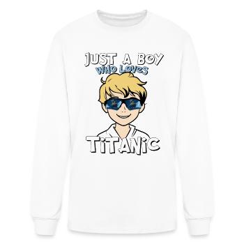 Titanic Ship Boys who just love the RMS Titanic - Men's Long Sleeve T-Shirt - white - Front