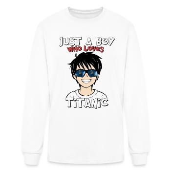 Titanic Ship Boys who just love the RMS Titanic - Men's Long Sleeve T-Shirt - white - Front