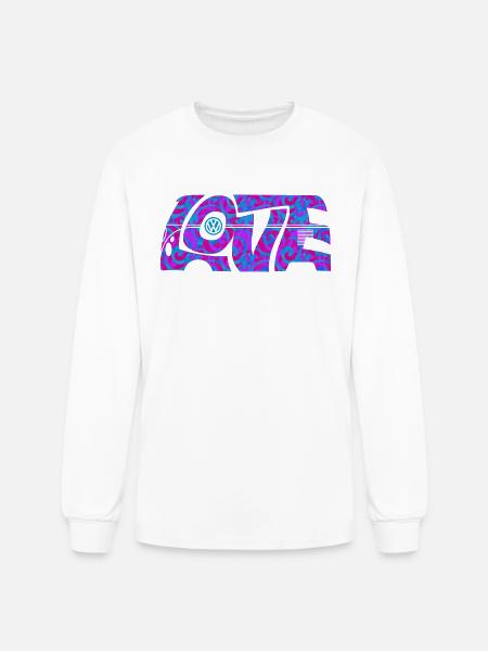Volkswagen VW T1 Camper Love With VW logo - Men's Long Sleeve T-Shirt - white