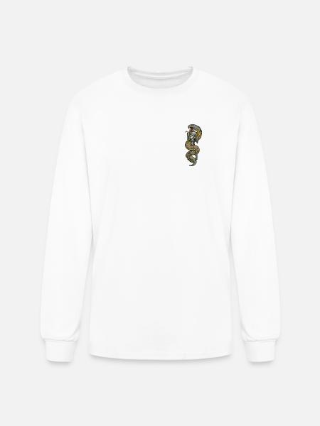 Serpentine Engine Glyph - Men's Long Sleeve T-Shirt - white