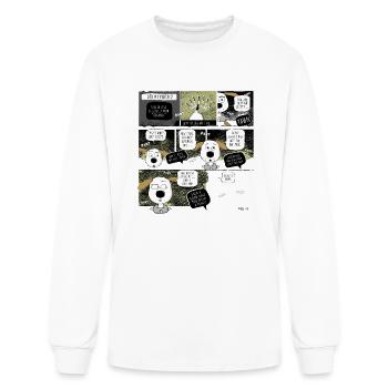 Dog Hypnotizes Human - Men's Long Sleeve T-Shirt - white - Front