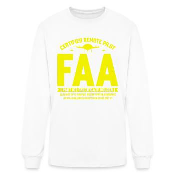 Certified Remote Pilot Faa - Men's Long Sleeve T-Shirt - white - Front